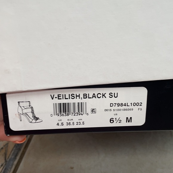 Black fringe suede heels - Picture 6 of 6